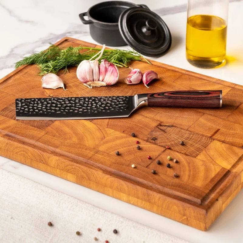 Shinrai Knives - Gehämmerter Edelstahl - 3-teiliges Messerset