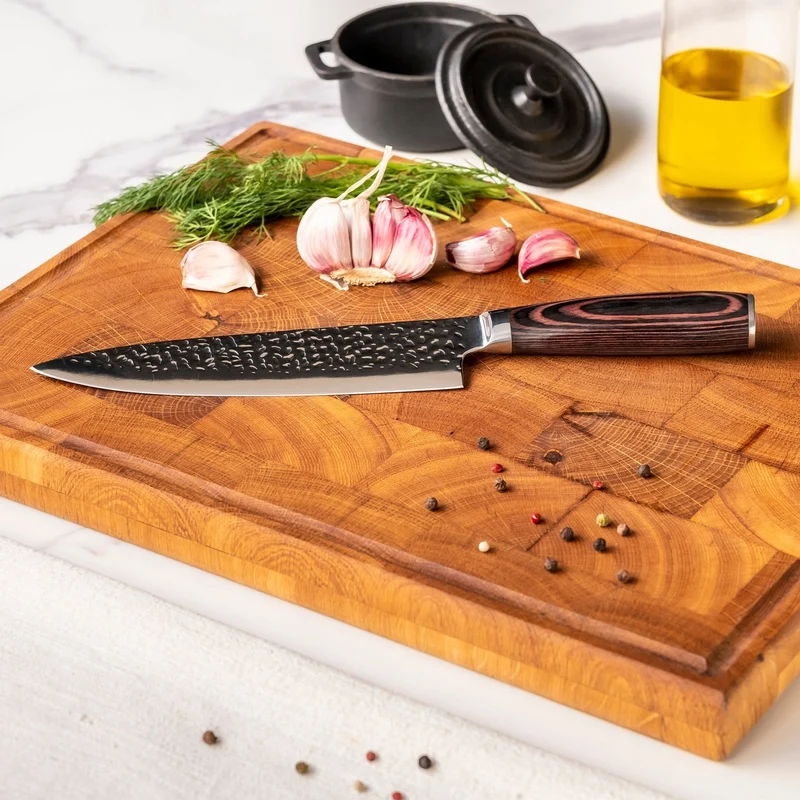 Shinrai Knives - Gehämmerter Edelstahl - 3-teiliges Messerset