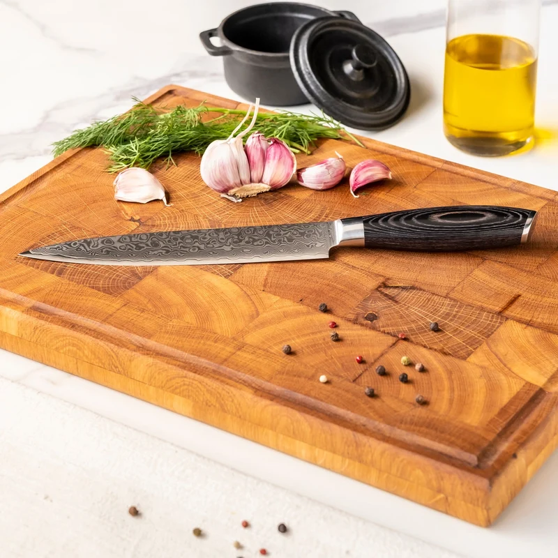 Shinrai Knives - Damast Pakka Wood Series - 3 teiliges Messerset