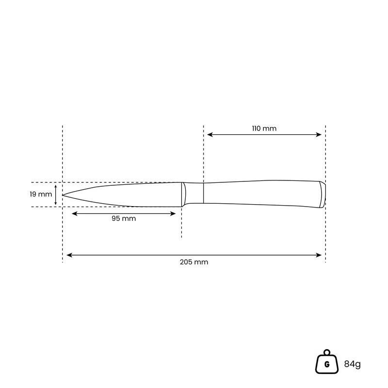 Shinrai Knives - Damastdruck-Serie - Schäler