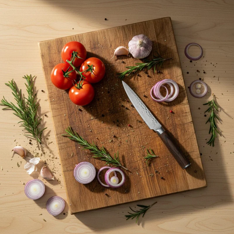Shinrai Knives - Hammerschlag Damast BR 5-tlg. Messerset