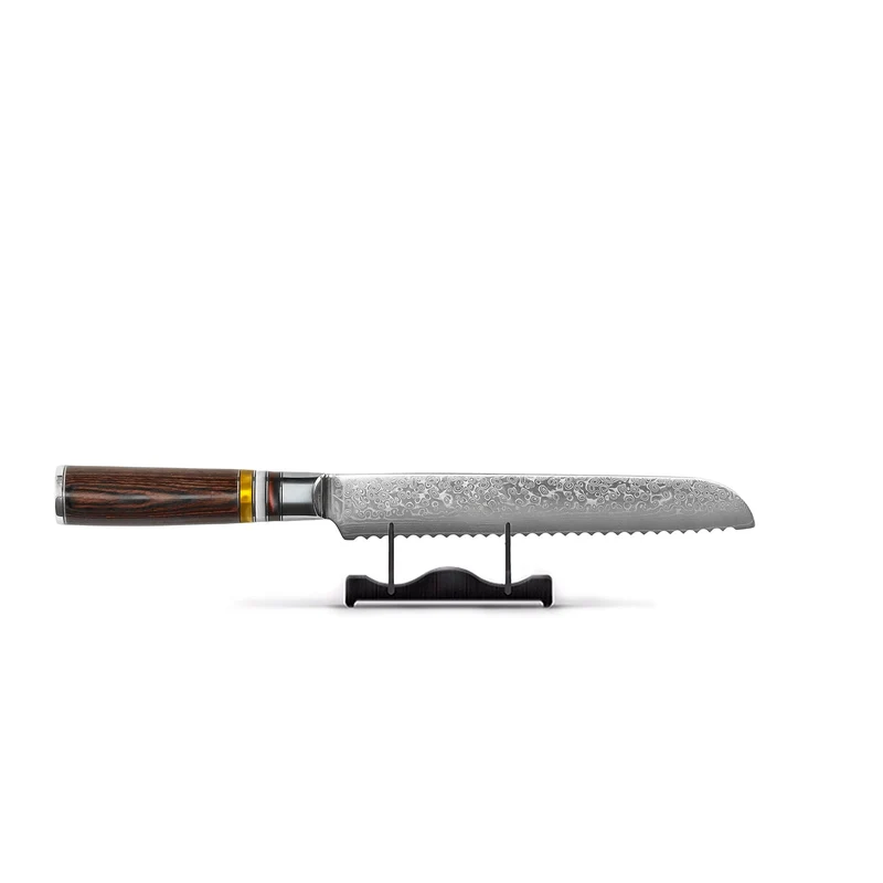 Shinrai Knives - Micarta Jewels 7-teiliges Damaszener Messerset