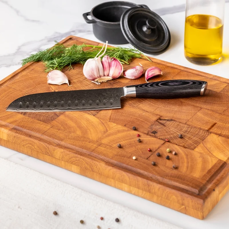 Shinrai Knives - Damast Pakka Holz 6-teiliges Damaszener-Messer-Set