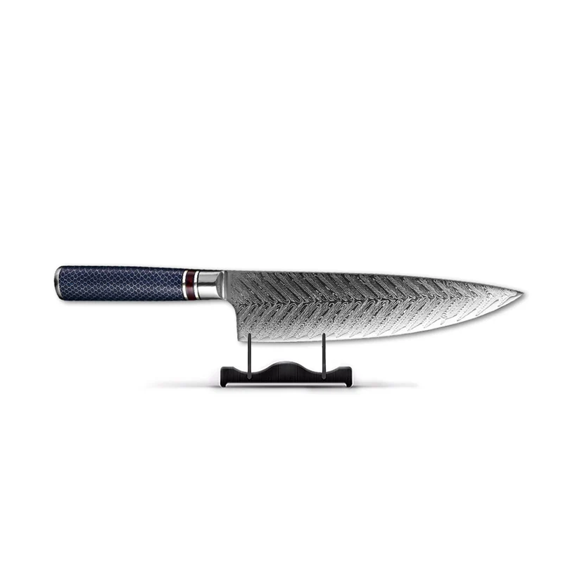 Shinrai Knives - Dragonfire Micarta Jewels - Damast Kochmesser 20 cm - Sonderausgabe