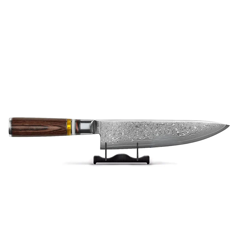 Shinrai Knives - Micarta Jewels - Damaszener Kochmesser 20 cm