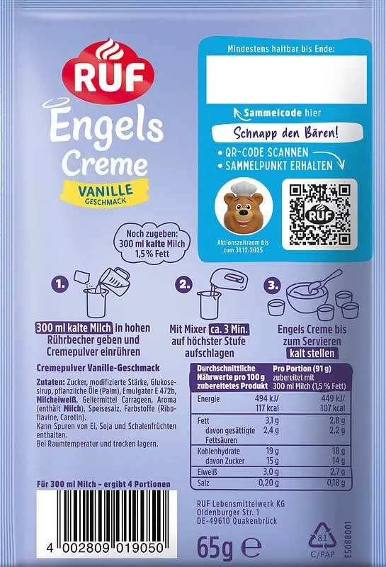 Vanille-Creme für blitzschnelle Tortenfüllungen