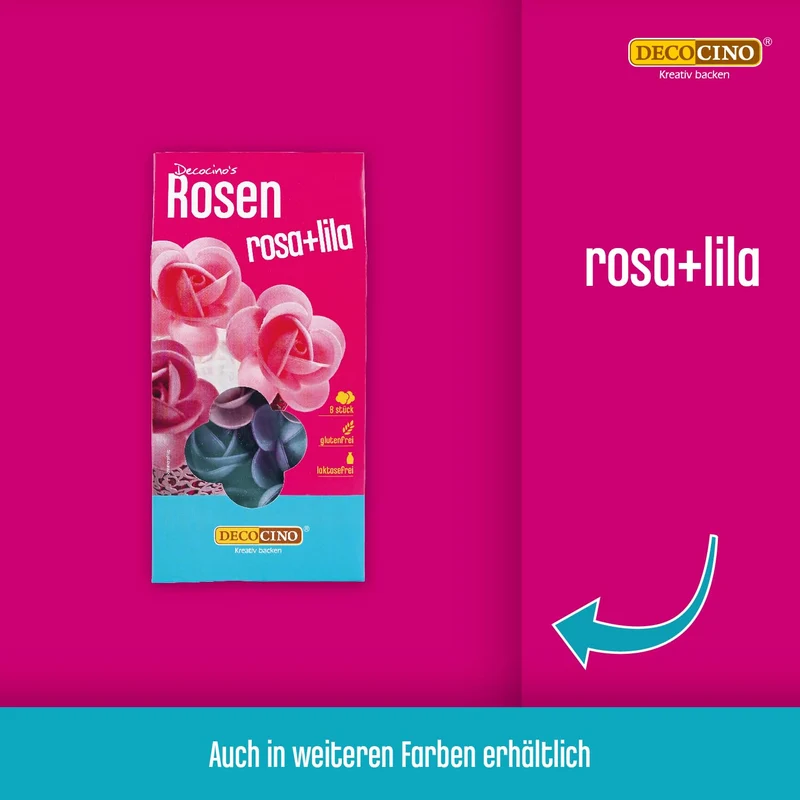 Rosen aus Esspapier in Weiß