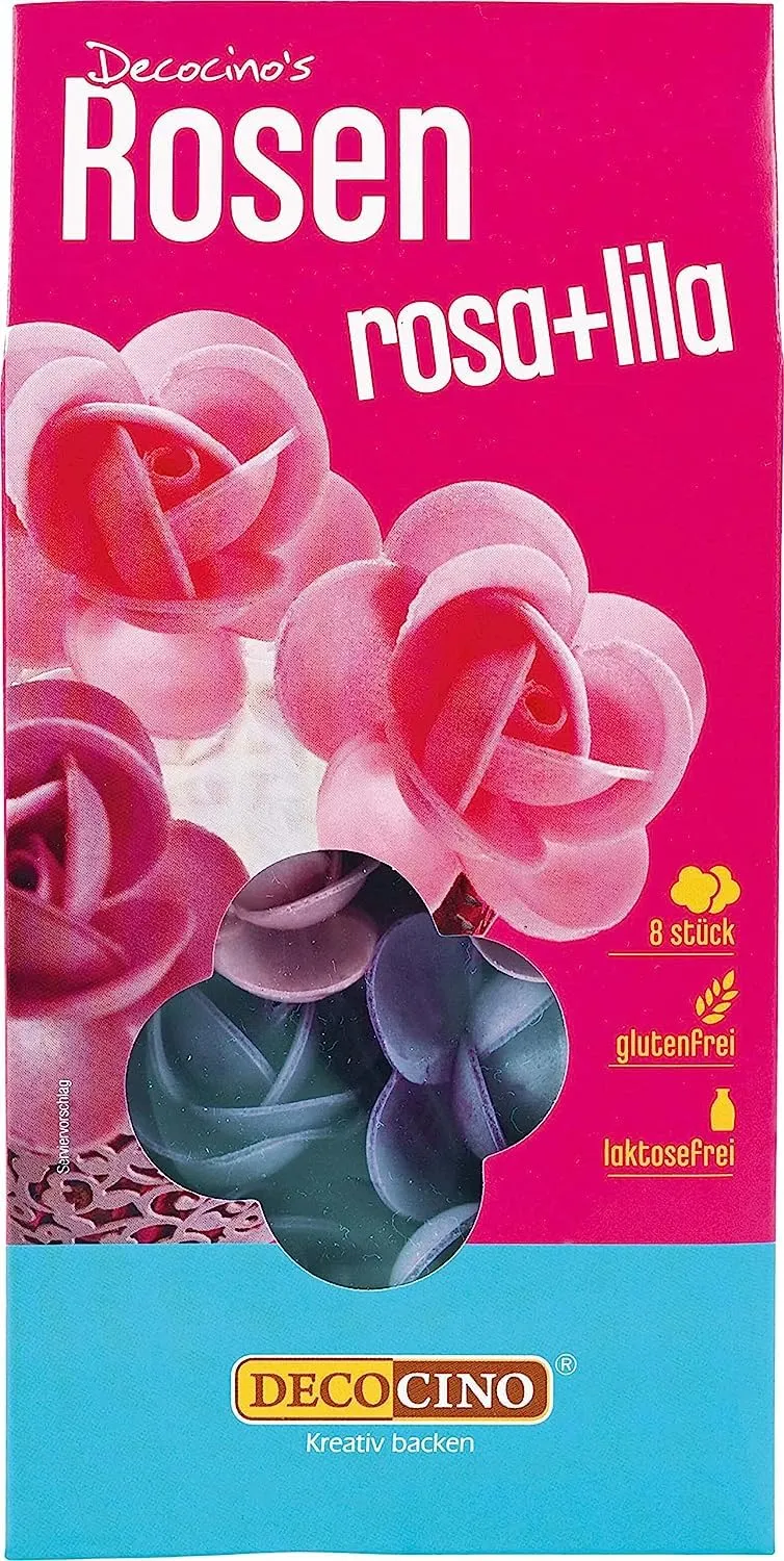 Rosen aus Esspapier in Weiß