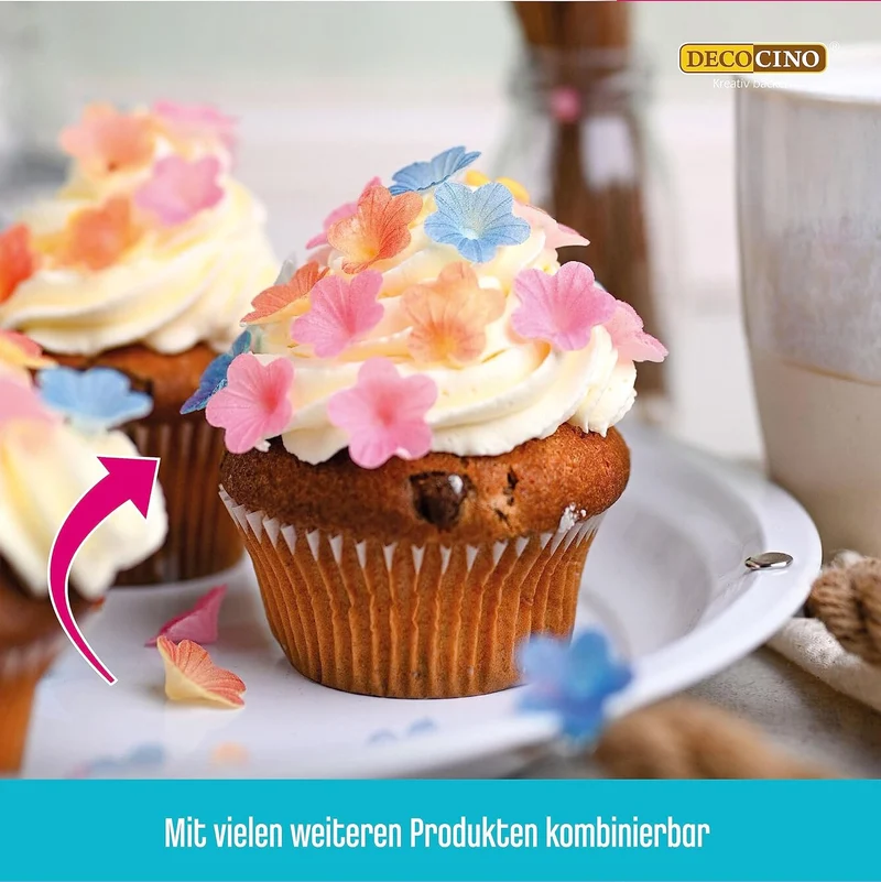 Essbare Blüten aus Esspapier, 3-er Packung