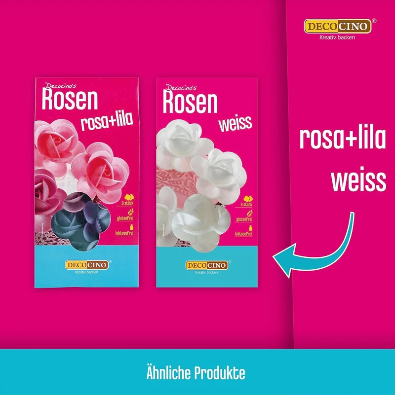 Essbare Blüten aus Esspapier, 3-er Packung