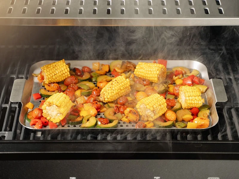BBQ-SCHALE AUS EDELSTAHL 50×30 CM