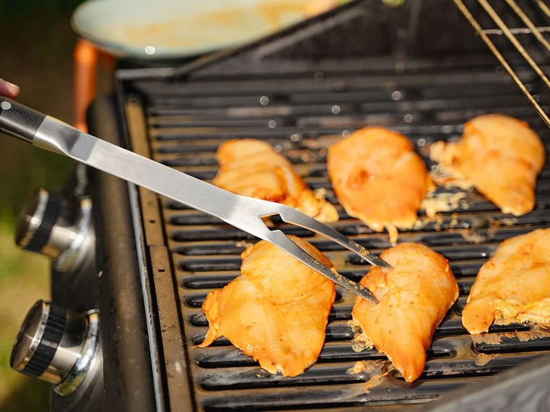 BBQ GABEL AUS EDELSTAHL