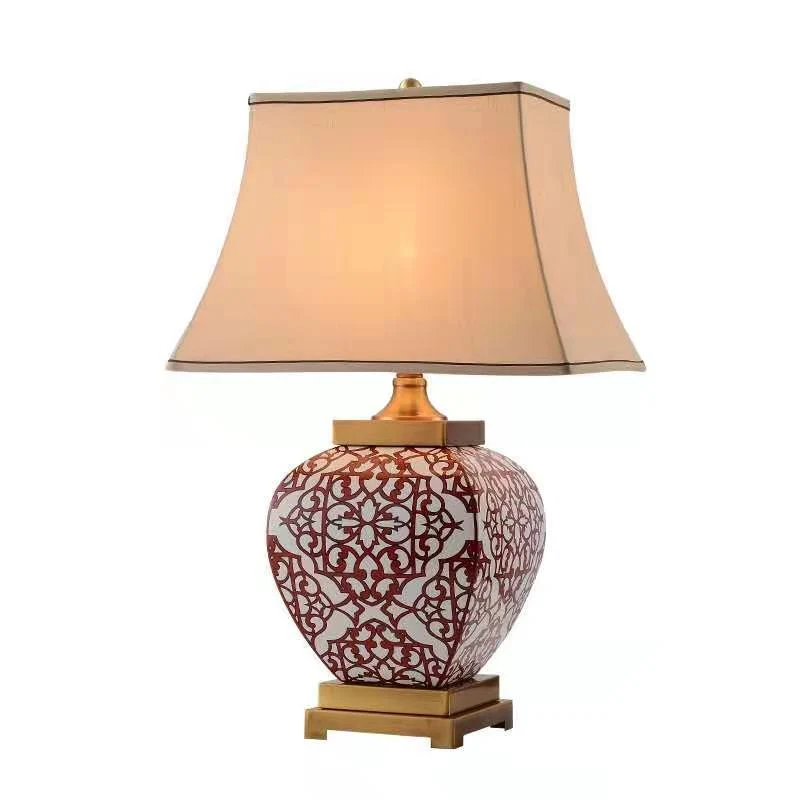 Dekorative Keramik Tischlampe