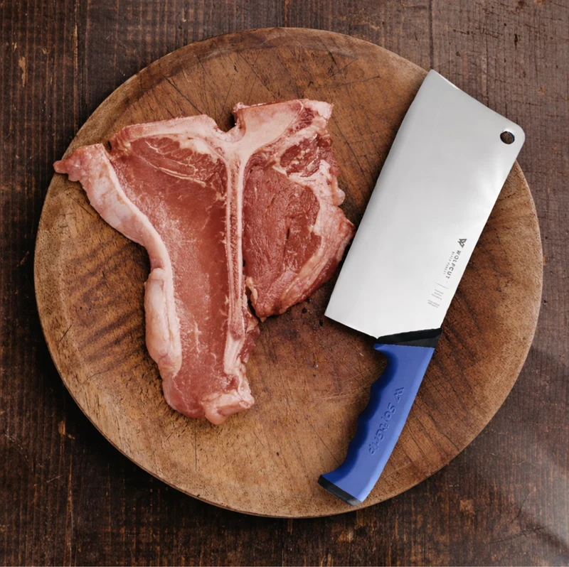 WOLFCUT SoftGrip BLUE-Serie - Hackmesser 24 cm Klinge