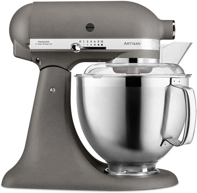 Yushkas Lieblings-Küchenmaschine! Kitchenaid Artisan mit 2 Schüsseln und Zubehör aus Edelstahl, 4.8 l
