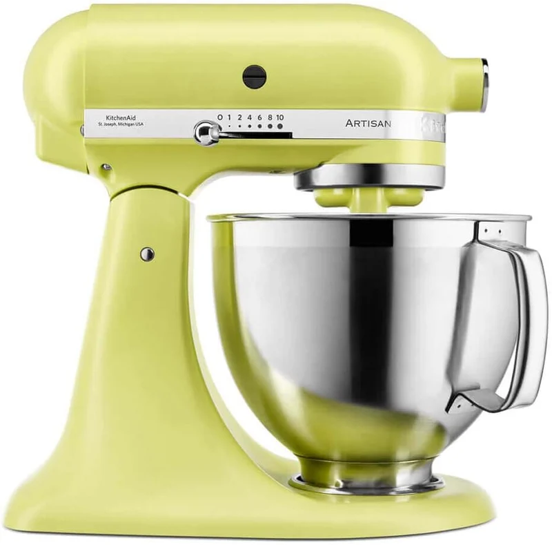 Yushkas Lieblings-Küchenmaschine! Kitchenaid Artisan mit 2 Schüsseln und Zubehör aus Edelstahl, 4.8 l
