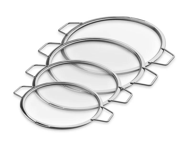 STAPELBARE GLASDECKEL – 24/ 26/ 28/ 30 CM – 4 TEILE