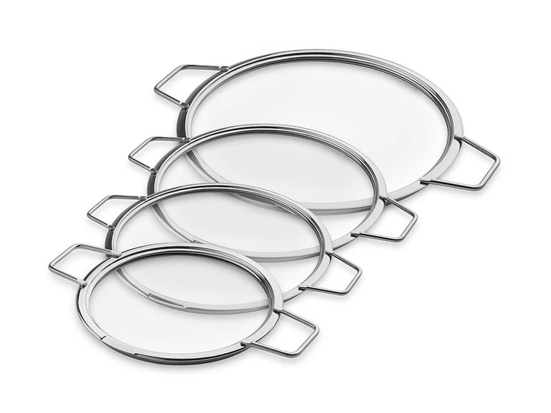 STAPELBARE GLASDECKEL – 18/ 20/ 24/ 28 CM – 4 TEILE