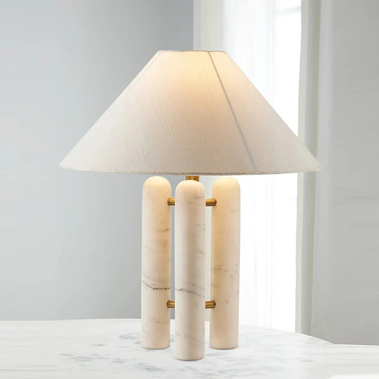 Zeitgenössische Marmor-Akzent-Tischlampe