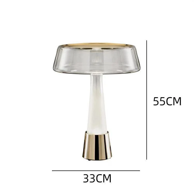 Zeitgenössische Glastischlampe