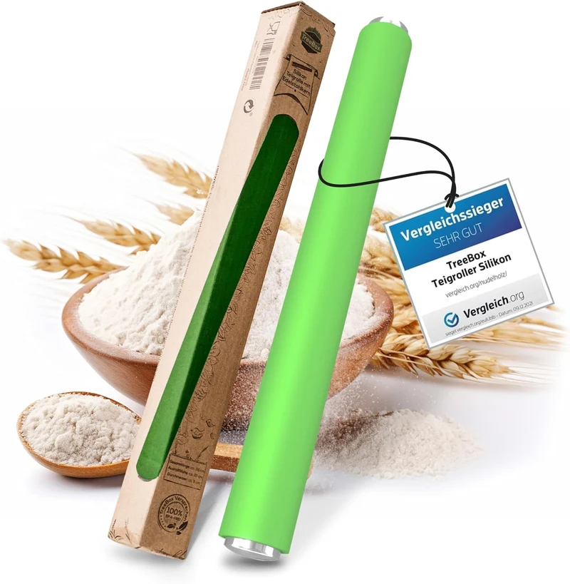 Profi Teigrolle aus Silikon und Edelstahl