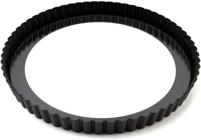 Tarteform mit Hebeboden aus Kristall-Glas