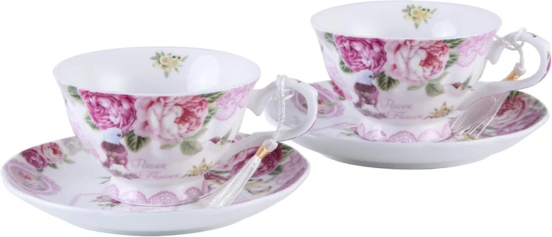Romantisches Teetassen-Geschenkset für zwei Personen