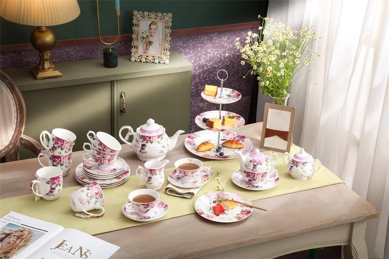 Romantisches Teetassen-Geschenkset für zwei Personen