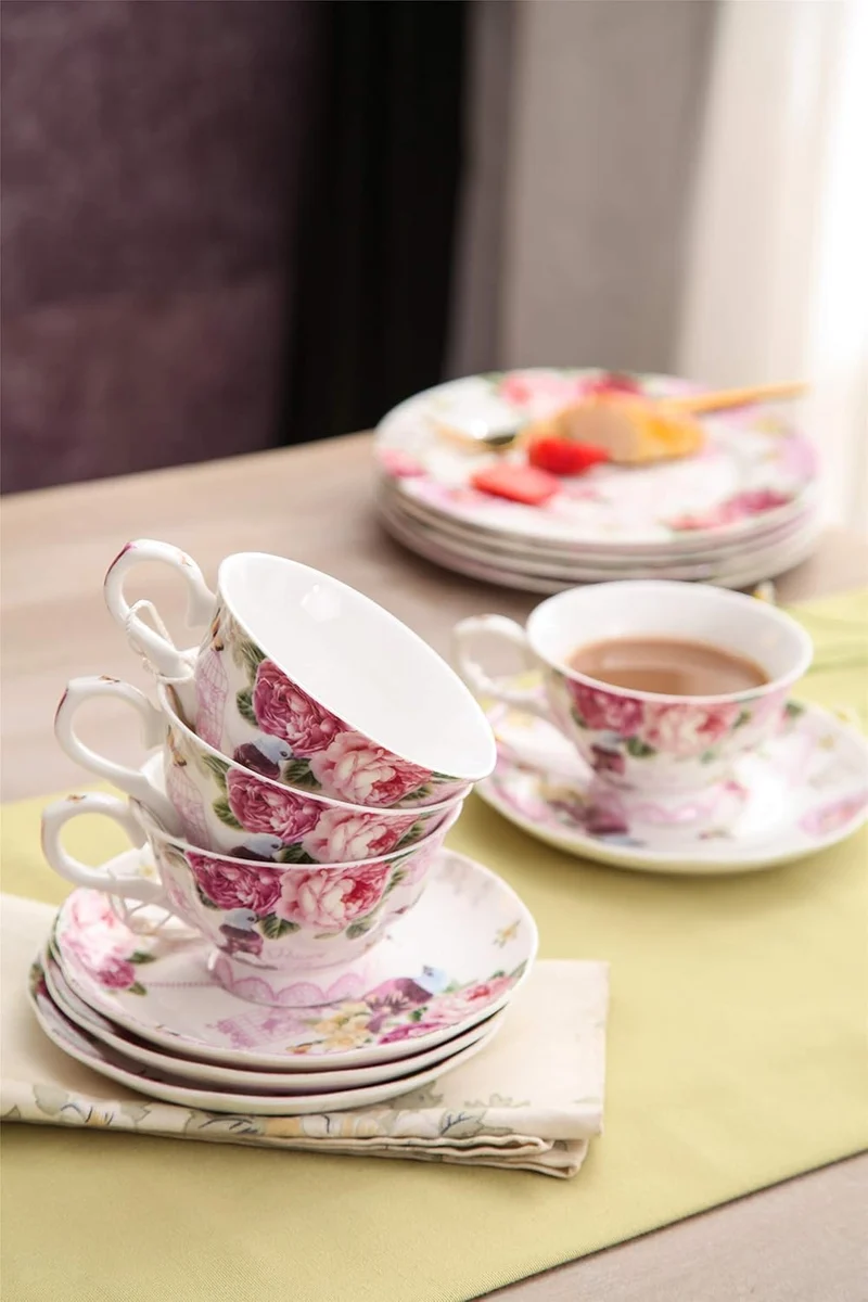 Romantisches Teetassen-Geschenkset für zwei Personen