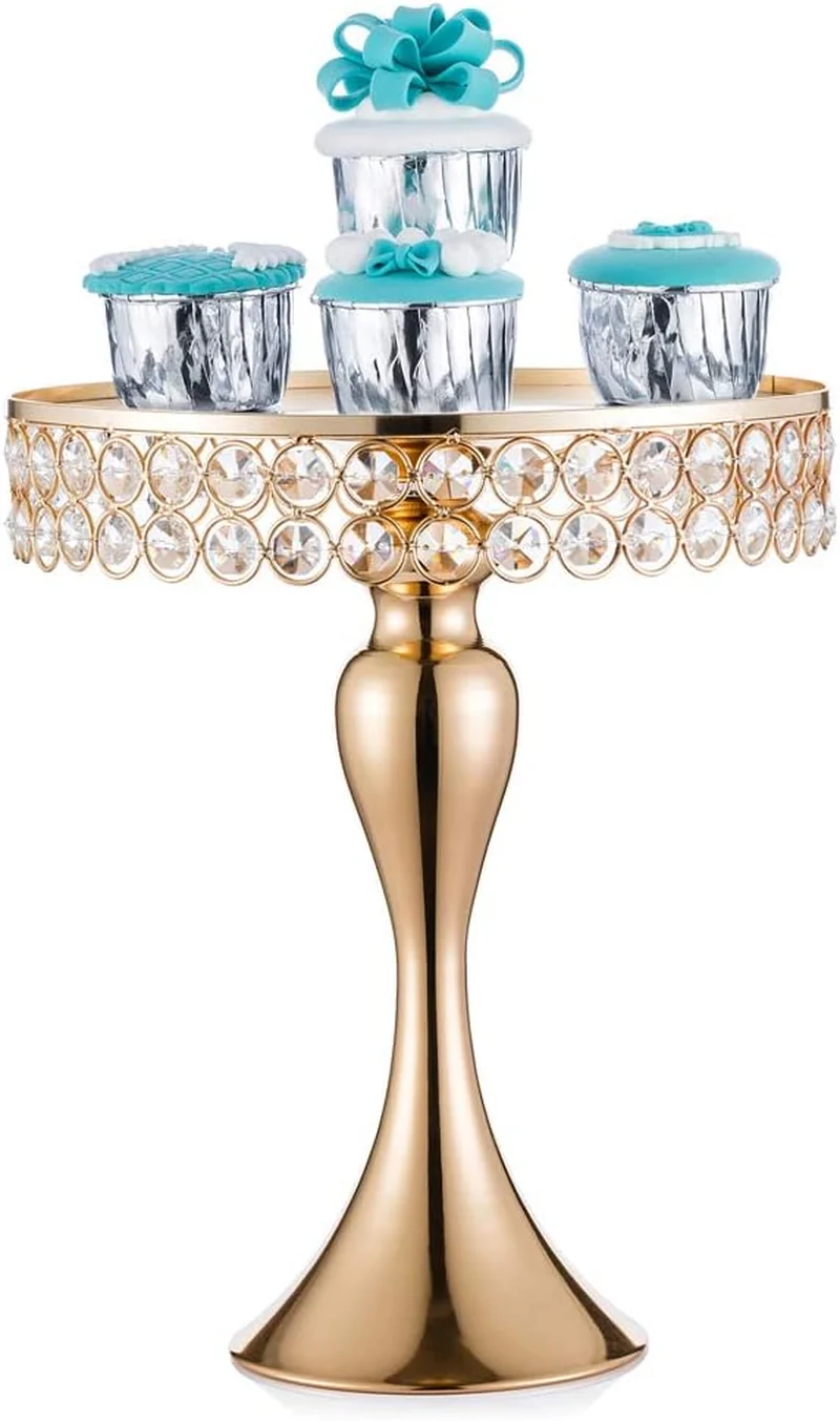 Glamouröser Tortenständer in Gold