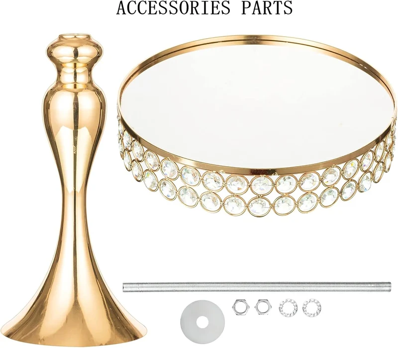 Glamouröser Tortenständer in Gold