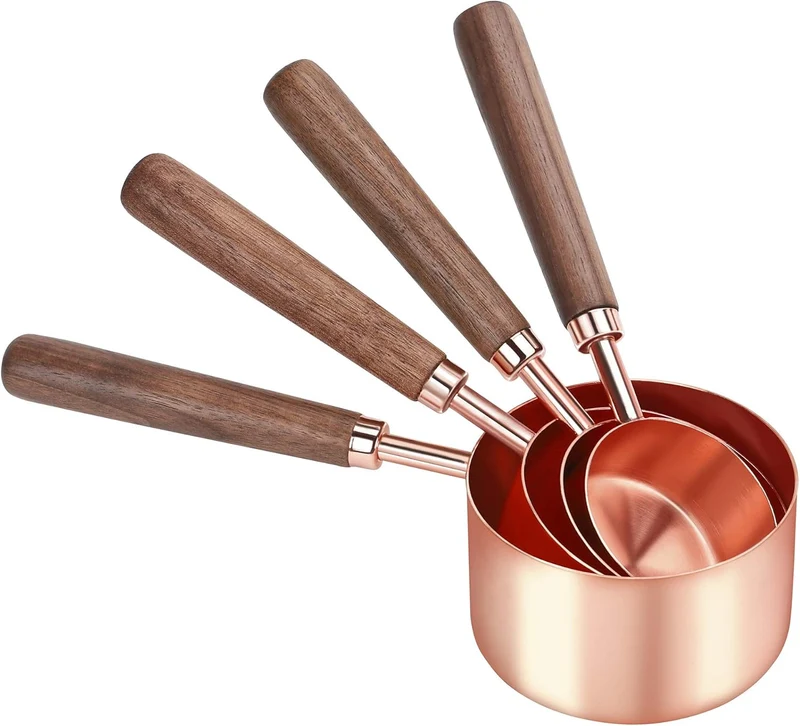 Edles Messlöffel und Messbecher-Set in Roségold