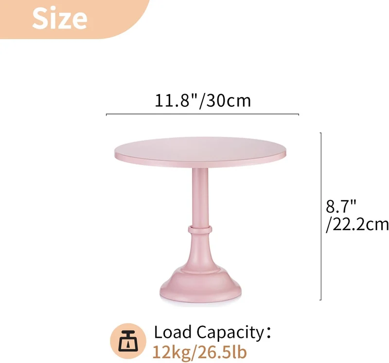 Rosa Tortenständer aus Metall – ideal für Torten, Cupcakes & Desserts