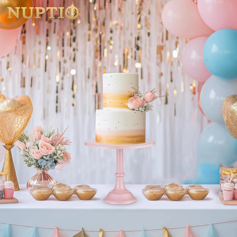 Rosa Tortenständer aus Metall – ideal für Torten, Cupcakes & Desserts