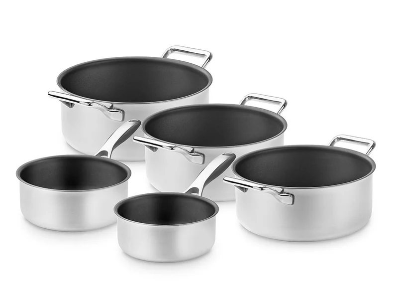 ZERO – NATÜRLICHES ANTIHAFT-KOCHTOPF-SET – 5-TEILIG