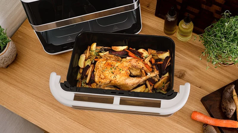 HEISSLUFTFRITTEUSE - DUAL BASKET - 12L