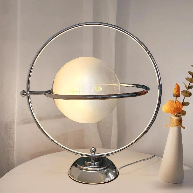 Künstlerische Tischlampe mit dualem kreisförmigem Design