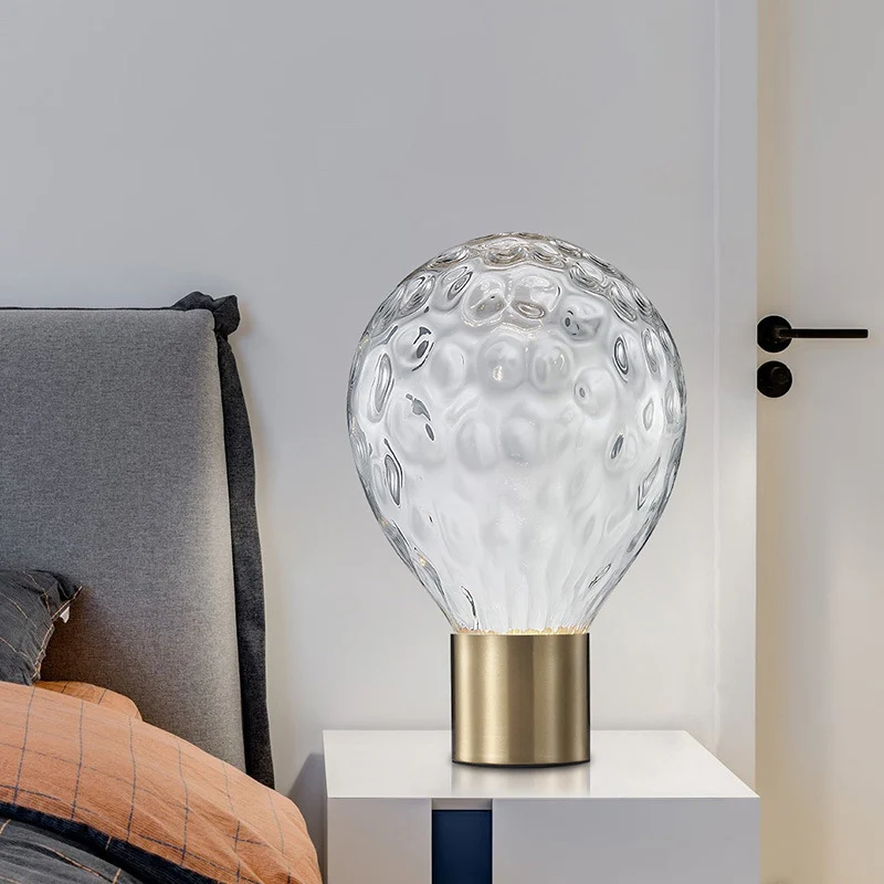 Künstlerische Glas Tischlampe