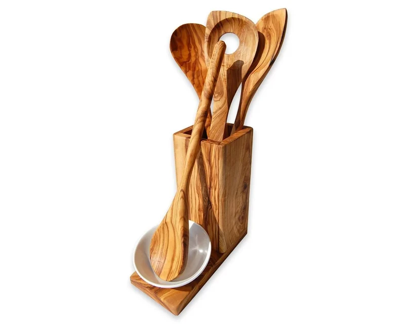 Kochlöffel-Set ALL-IN mit Auffangschälchen und Utensilienbox