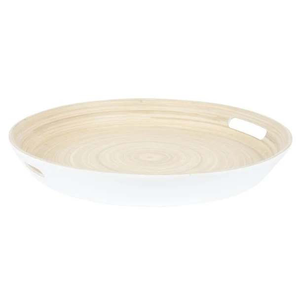 Serviertablett aus Bambus Ø42 cm