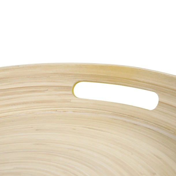 Serviertablett aus Bambus Ø42 cm