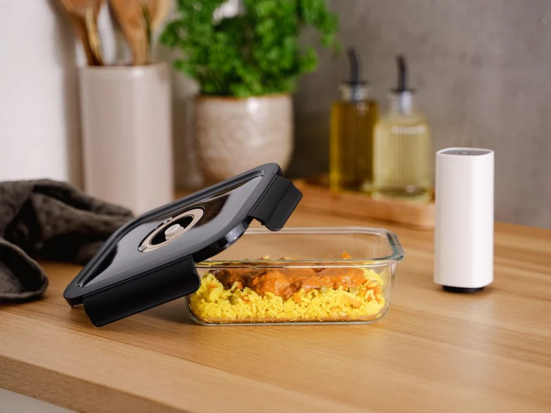 QUADRATISCHER VACUUM-GLASBEHÄLTER – 1230ML