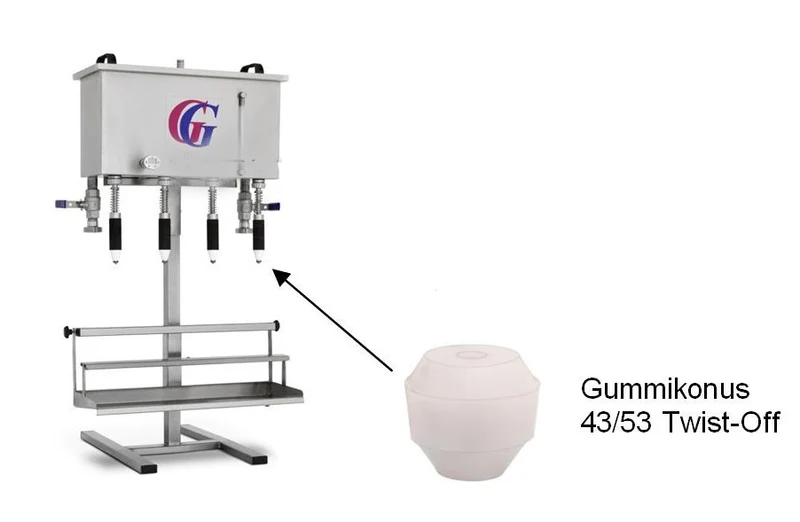 Gummikonus für 43/53 Twist-Off