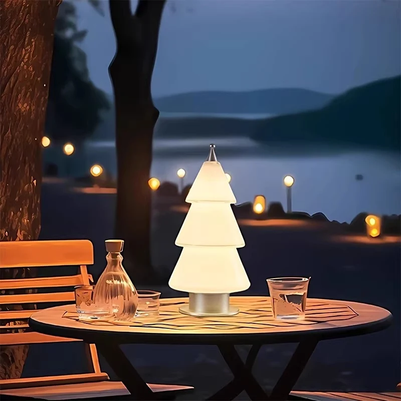 Künstlerische Weihnachtsbaum Tischlampe