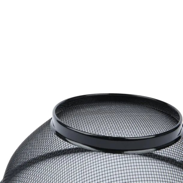 Salatsieb aus rostfreiem Edelstahl Ø 23 cm in schwarz