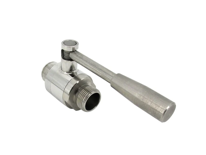 Edelstahl - Kugelhahn AG/AG R 3/4"