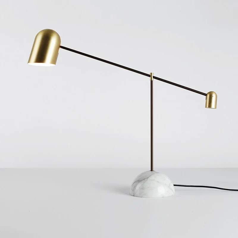 Einstellbare Arm Stehlampe mit Marmorbasis