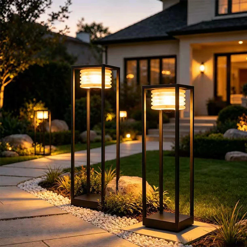 Stylische Moderne Solar-Gartenlaterne