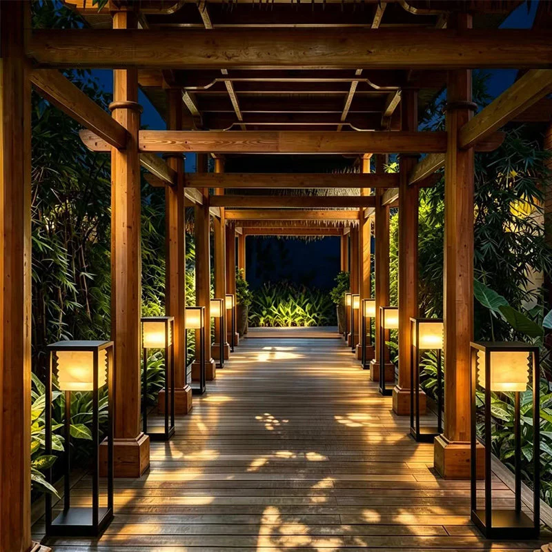 Stylische Moderne Solar-Gartenlaterne