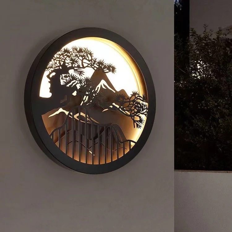 Moderne Künstlerische Runde Wandleuchte